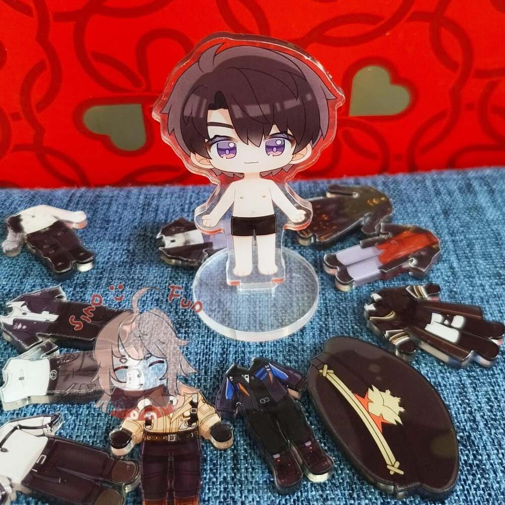 Love and Deepspace Caleb Sylus Xavier Rafayel Zayne Dress-Up Acrylic Standees, 恋
